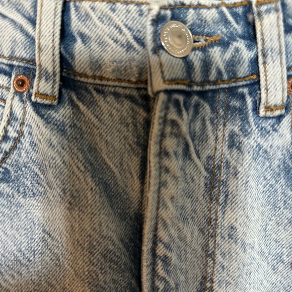 Distressed Denim Skirt - Picture 4 of 6